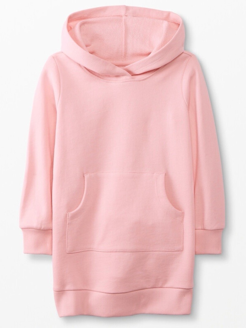 Hanna Andersson Long Sleeve Hooded Dress in French Terry Sweatshirt